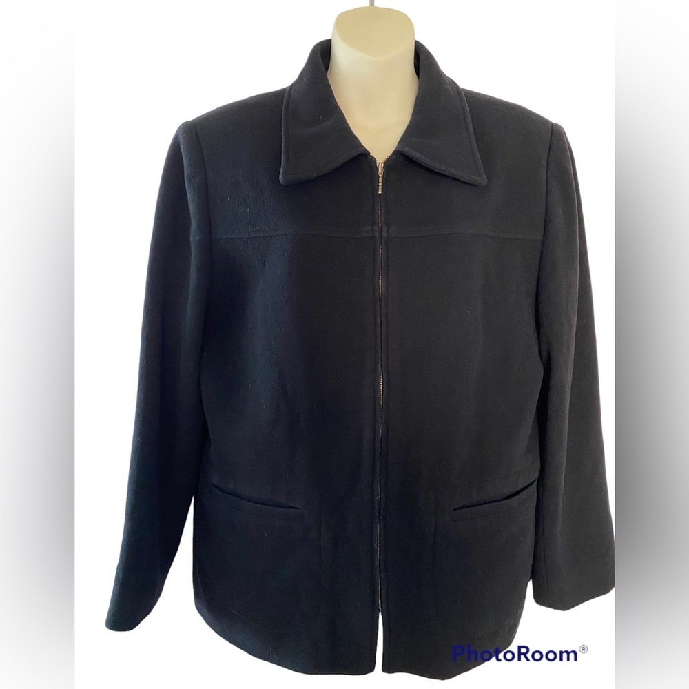 Lindor petite black blazer size 14